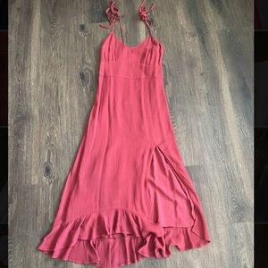 Abercrombie Red Midi Dress